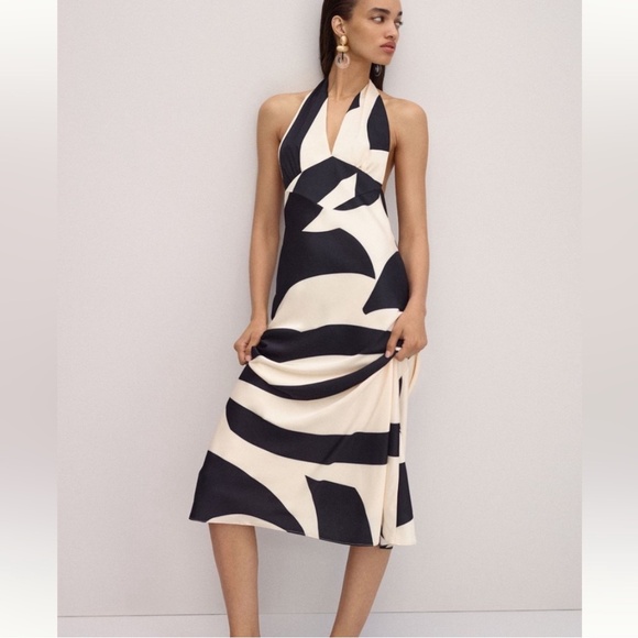 Nwt bardot citron halter midi dress - Picture 2 of 13